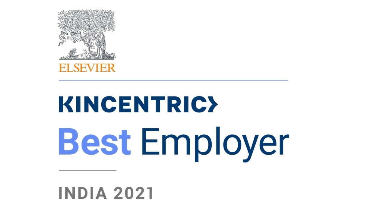 Elsevier was awarded Best Employer by Kincentric in 2021