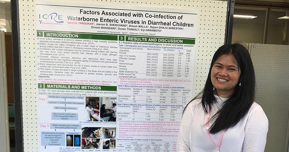 Samila Tandukar, PhD, presents her research in Nepal.